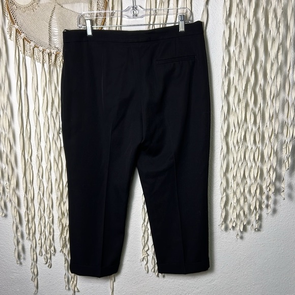Alexander McQueen Black Wool Cuffed Cropped Trouser Size 46/US12 - Picture 4 of 11